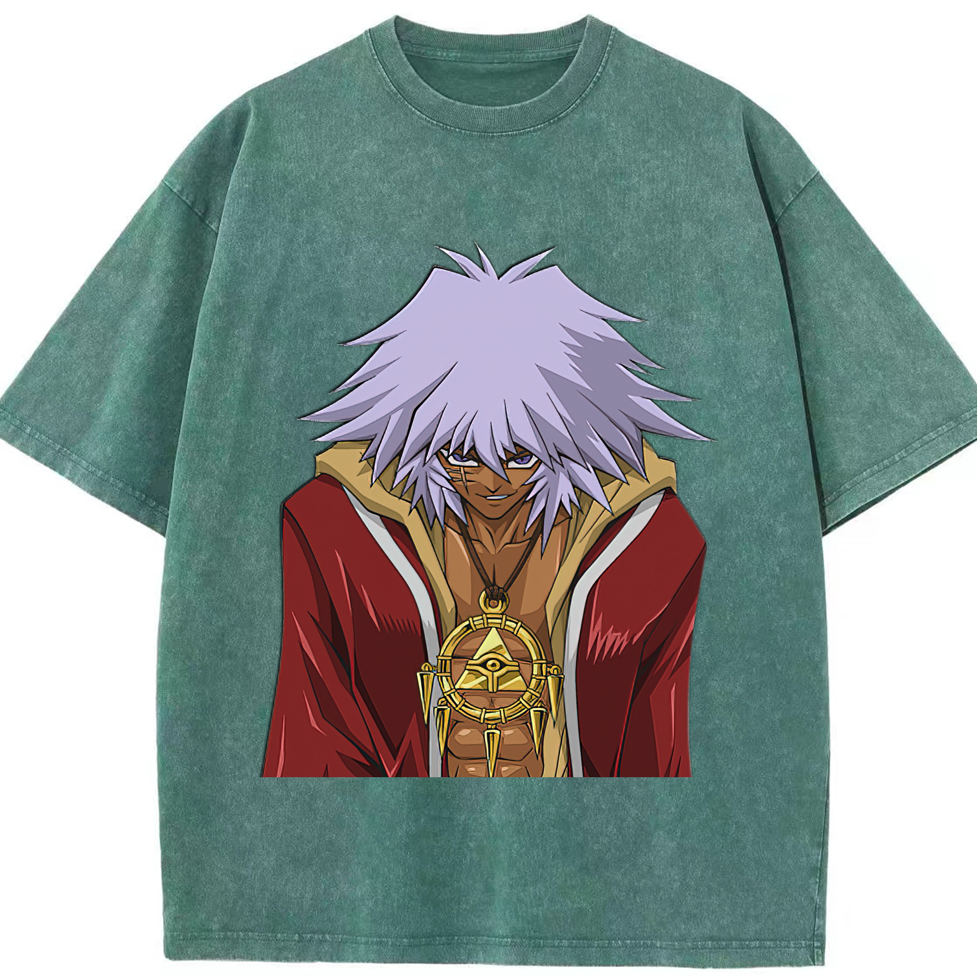 （画像用） 遊☆戯☆王 Yu-Gi-Oh! 綿100% ヴィンテージ風 半袖Tシャツ（フロントプリント）